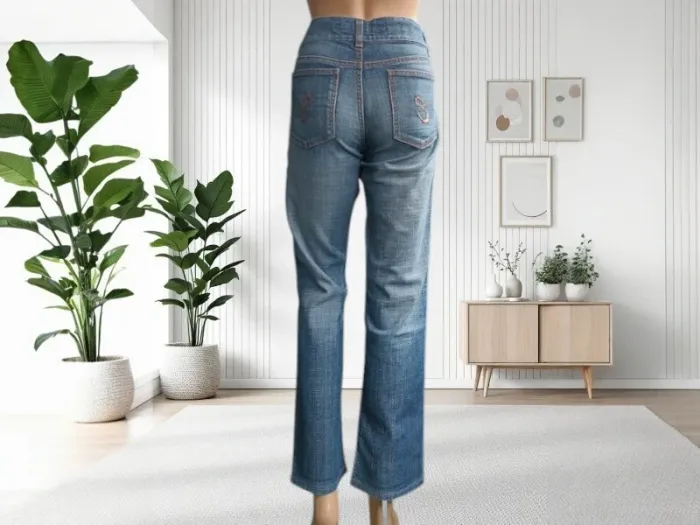 Jean vintage y2 Escada Sport ,coupe droite ,taille mi-haute ,extensible - photo numéro 7