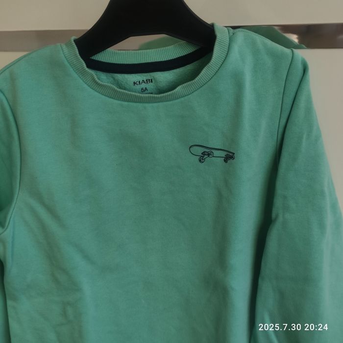 Pull col rond couleur menthe - photo numéro 2