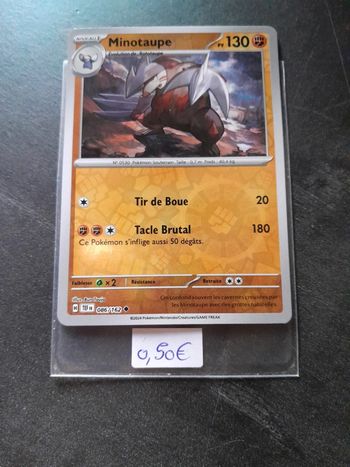 Carte Pokémon Minotaupe Reverse 86/162