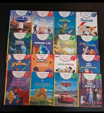 Lot de 16 livres cp j'apprends à lire avec disney
