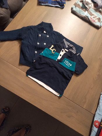 Polo + gilet 6mois
