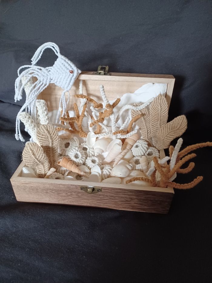 Fond marin macramé lumineux - photo numéro 3