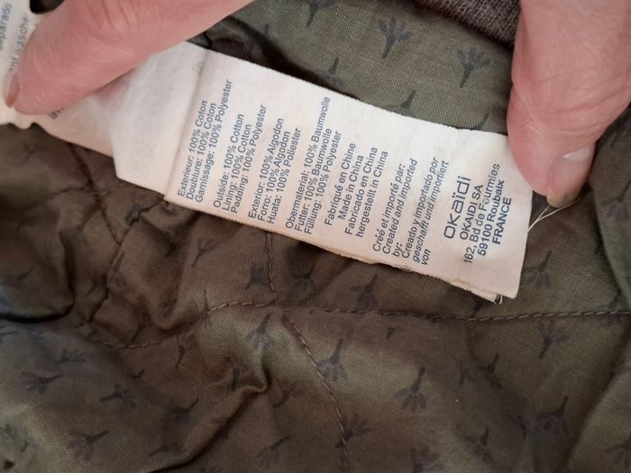 Anorak doublé fille 10 ans couleur taupe - photo numéro 7
