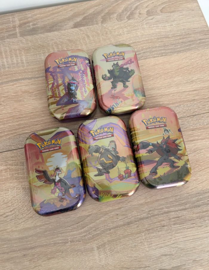 Mini tins Pokemon Fable Nebuleuse EV6.5 Lot de 5 box