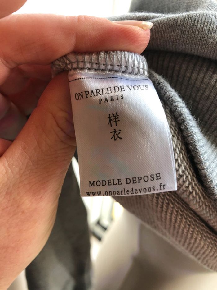 Sweat court on parle de vous taille 1 - photo numéro 5