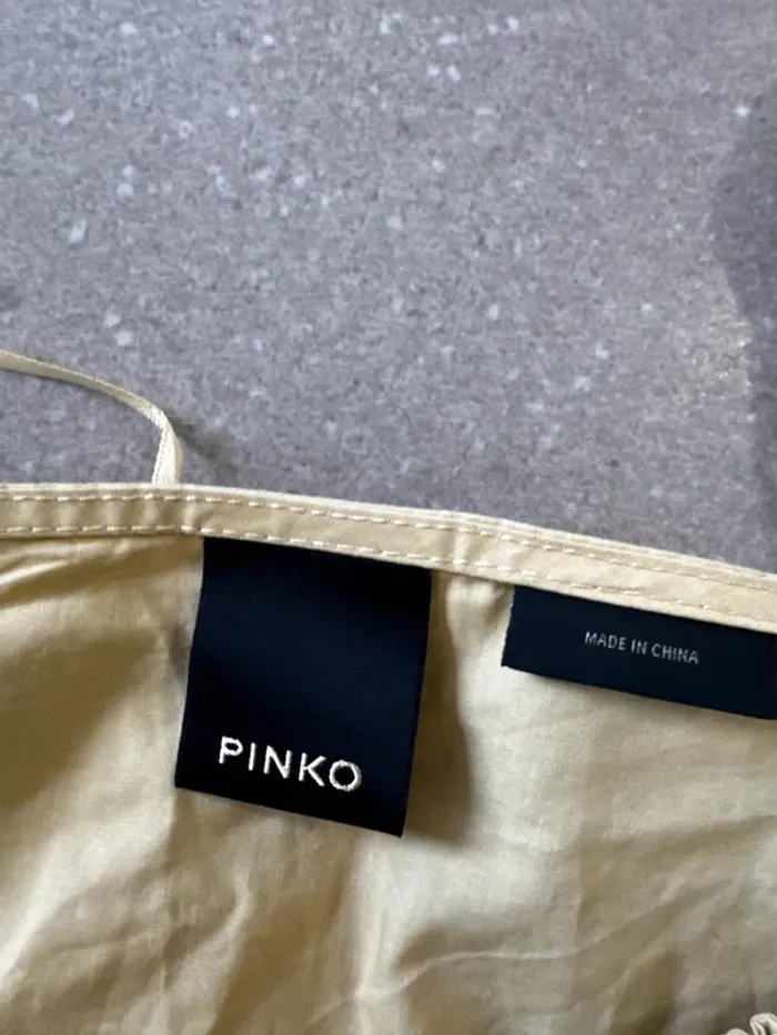 Robe jaune Pinko, taille 36, très bon état - photo numéro 2