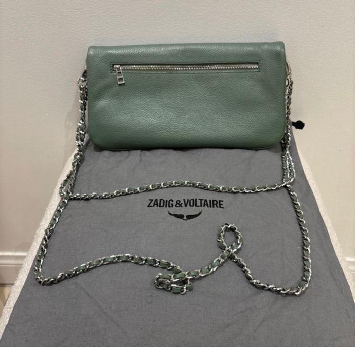 Sac rock cuir vert d eau zadig et voltaire - photo numéro 4
