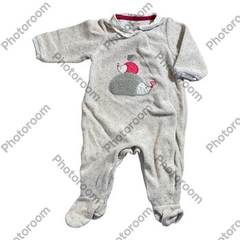 Obaïbi Pyjama Grenouillère rose hérisson Taille 3 mois