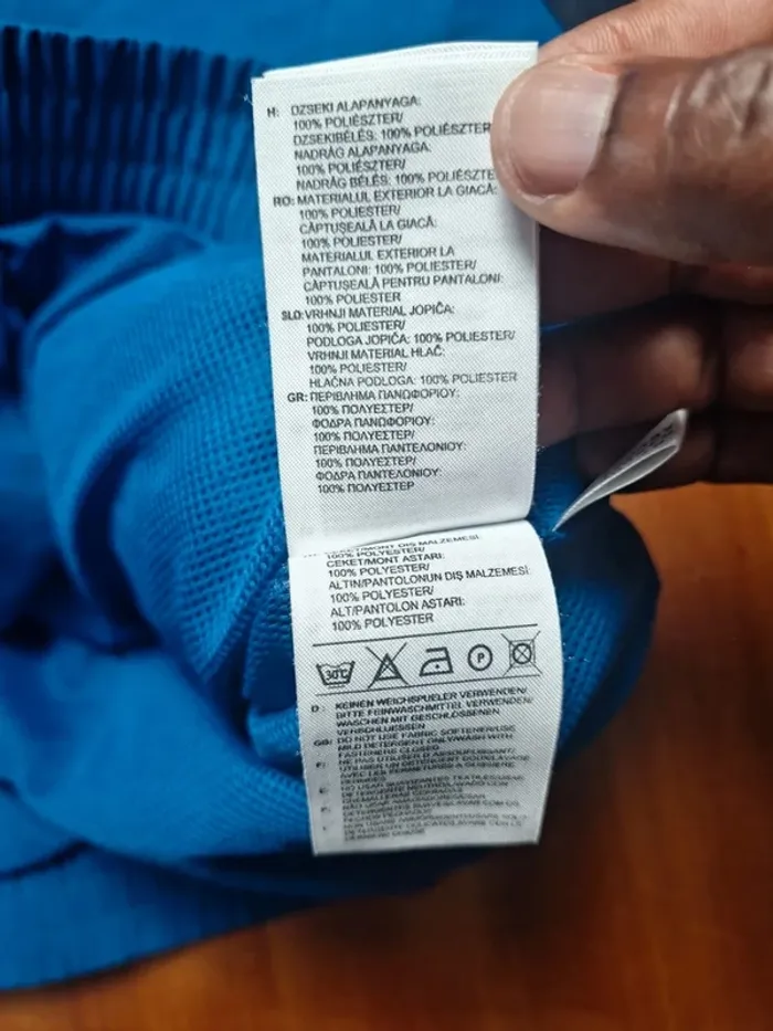 Veste Adidas Vintage Bleu & Noir – Années 2000 – Taille L - imprimé (595) - photo numéro 15