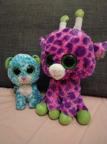 Peluches Ty colorées 
