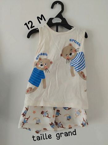 Joli ensemble bébé garçon 12 mois