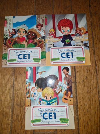 Lot de 3 livres je suis en CE1