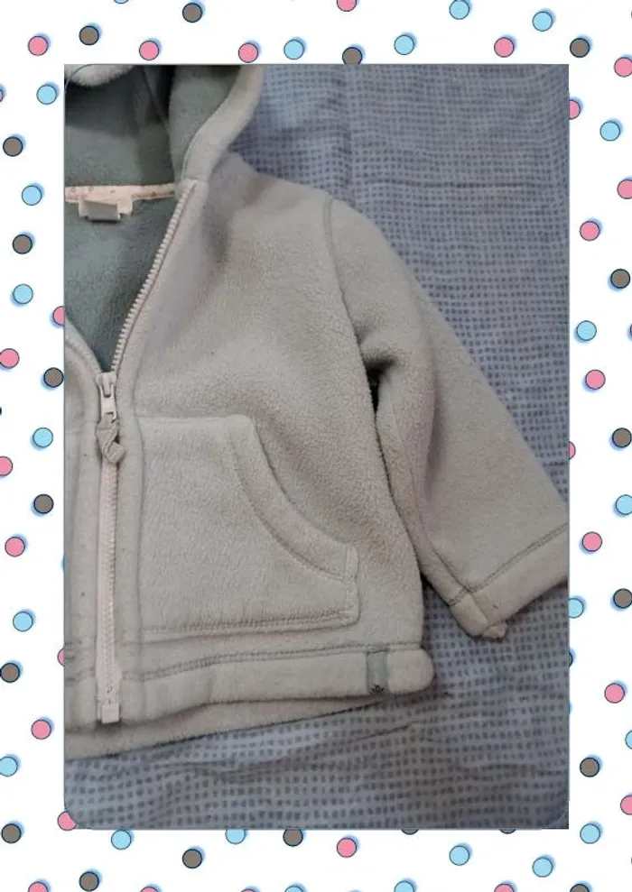 Veste polaire avec capuche 12 mois - photo numéro 6