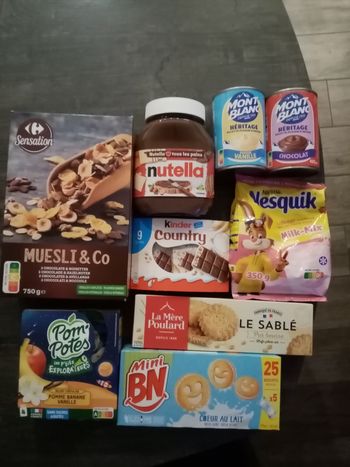 Lot petit déj et goûter