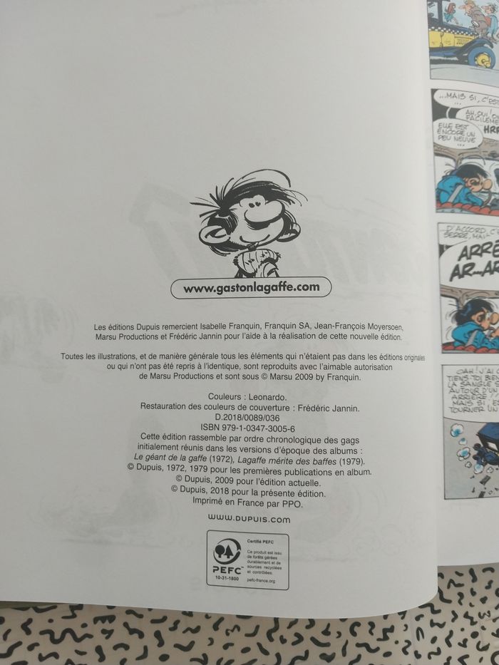 gaston le géant de la gaffe bd dupuis édition indispensable franquin humour culte - photo numéro 6