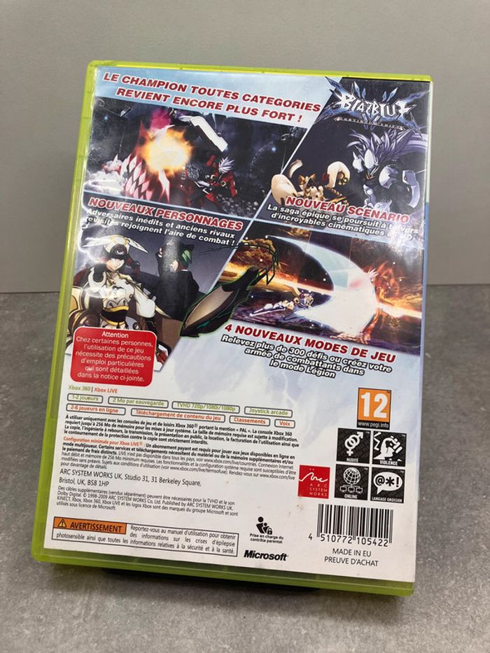 Jeux Xbox 360 : BlazBlue Continuum Shift (J2024279) - photo numéro 2