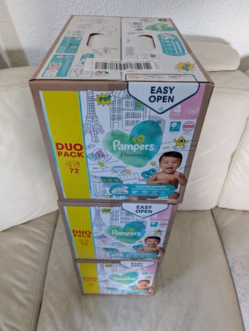 3 cartons Pampers Harmonie Taille 4