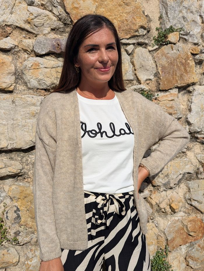 T-shirt Oohlala blanc/noir col rond
Taille S/M - photo numéro 5