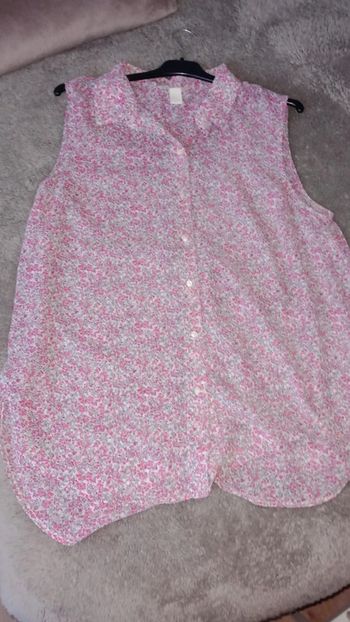 Chemise sans manche fleurie HetM
