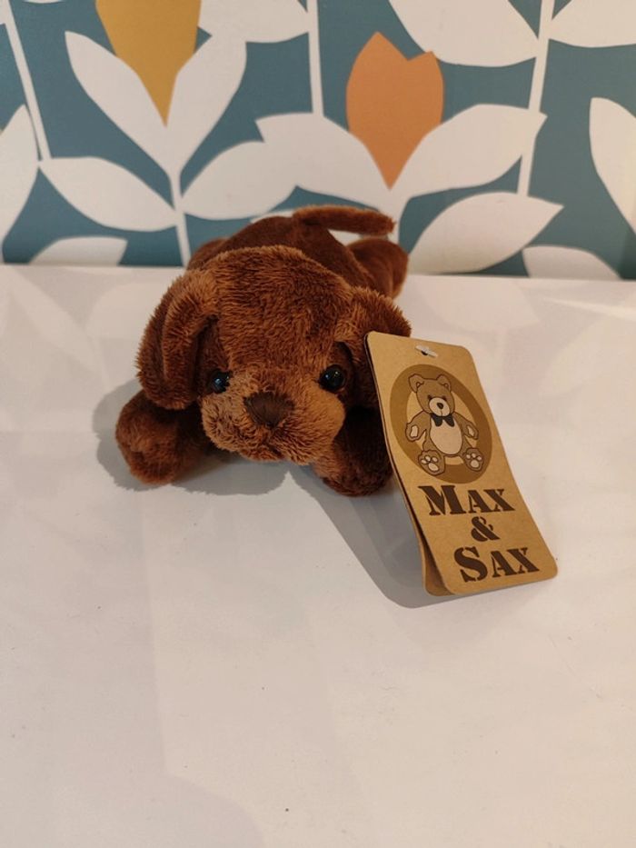 Peluche doudou chien max et sax