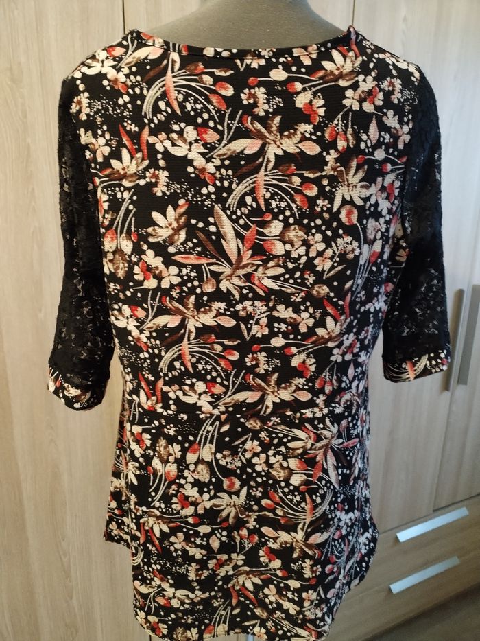 Blouse manches 3 /4 taille 46 /48 - photo numéro 4