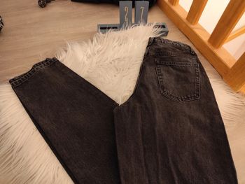 Jean's troués genoux noir/gris délavé