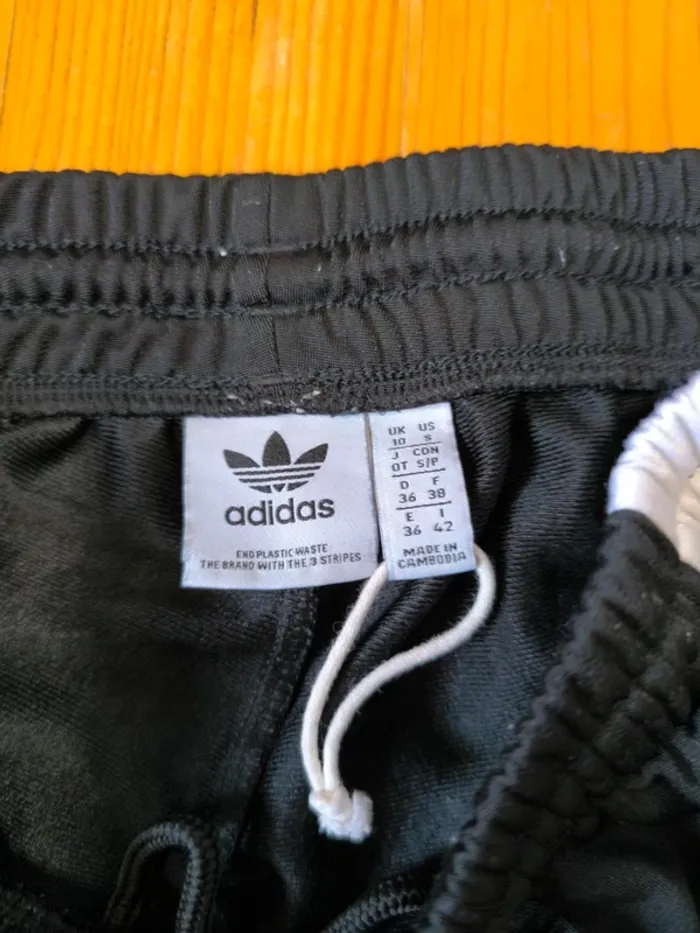 Pantalon Adidas - Adibreak - à boutons - Noir, blanc - Taille S - photo numéro 7