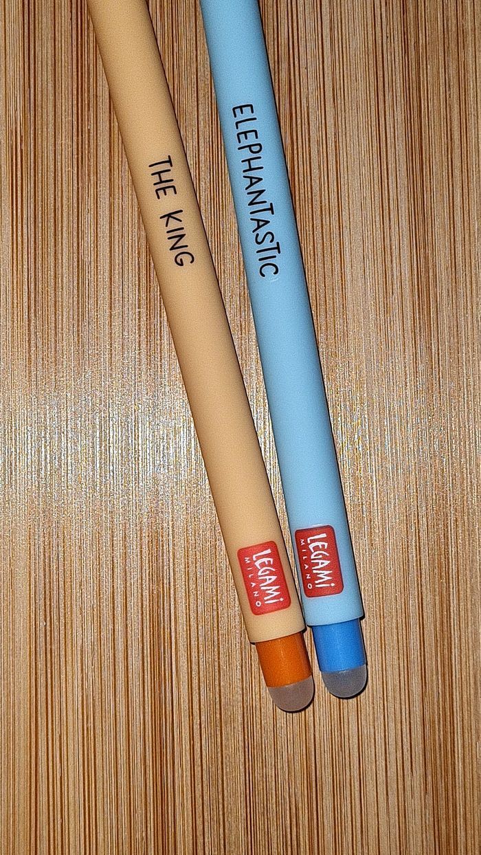 Legami Éléphant 🐘+ Lion 🦁Savane 2024 = 2 Stylos Effaçables Neufs - photo numéro 3