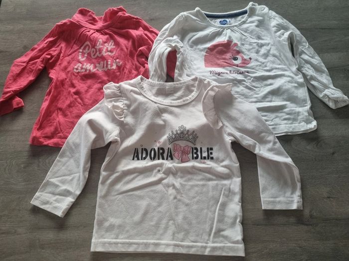 Tee shirt m. longue 18/24mois