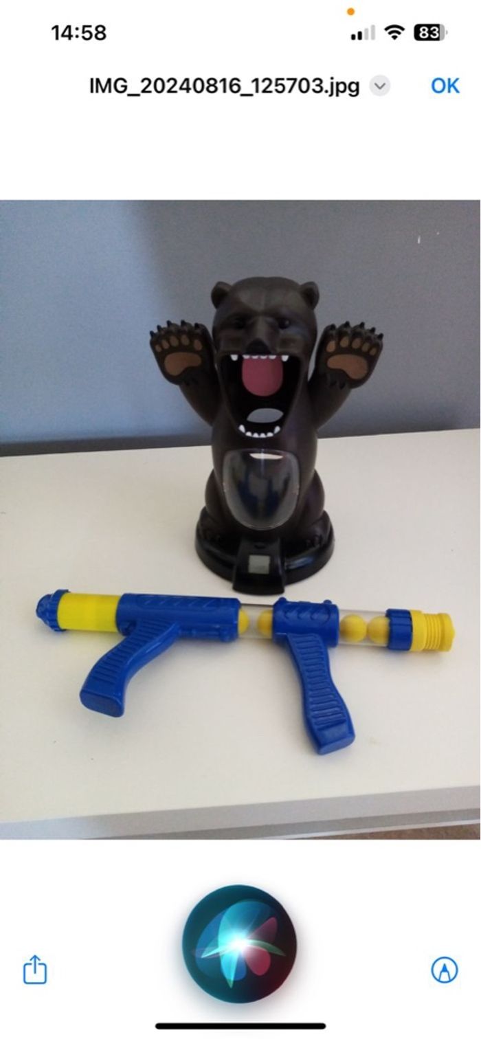 Jeu de tir ours affamé