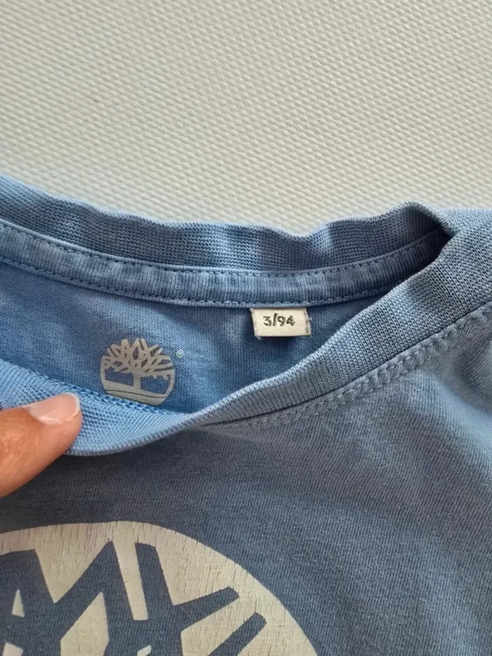 Tee shirt Timberland bleu ciel - photo numéro 2