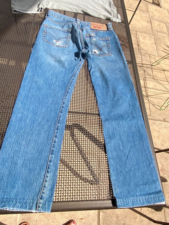 Beau Jean bleu used Levis 501 w30 l 30 - photo numéro 10