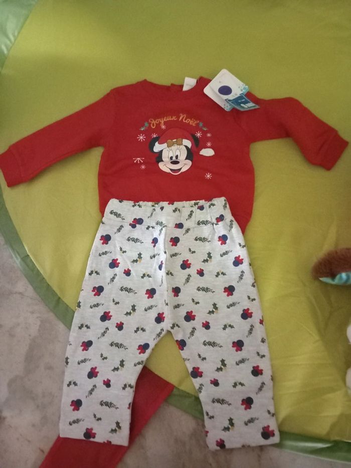 Ensemble 2 pièces Minnie Noël 9 mois