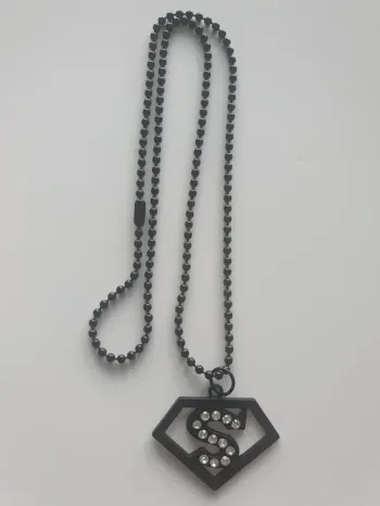 Collier fantaisie noir S