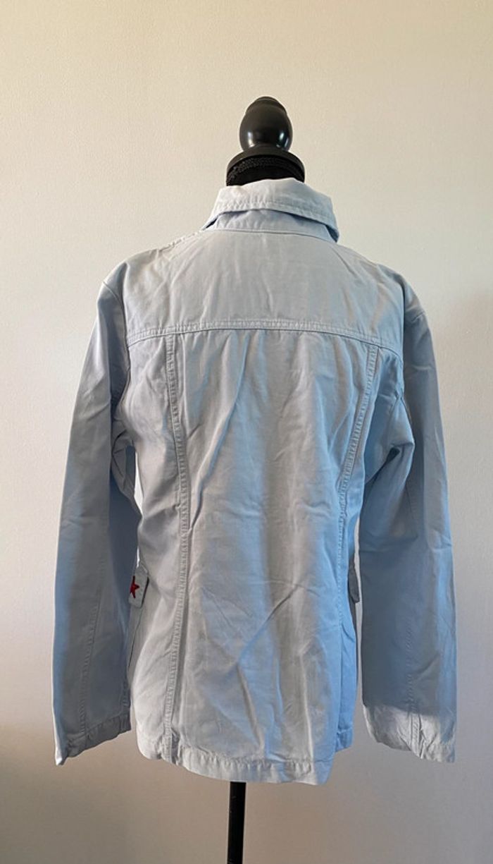 Veste chemise United Color of Benetton bleu clair taille 44 - photo numéro 6