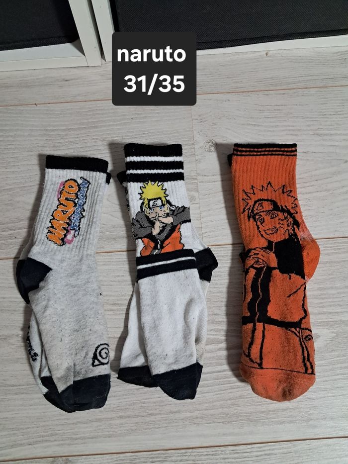 Lot 3 paires de chaussettes naruto 31/35