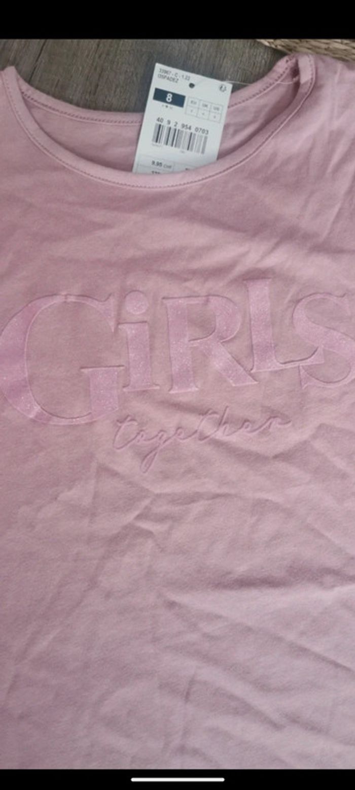 Tee shirt neuf rose - photo numéro 2