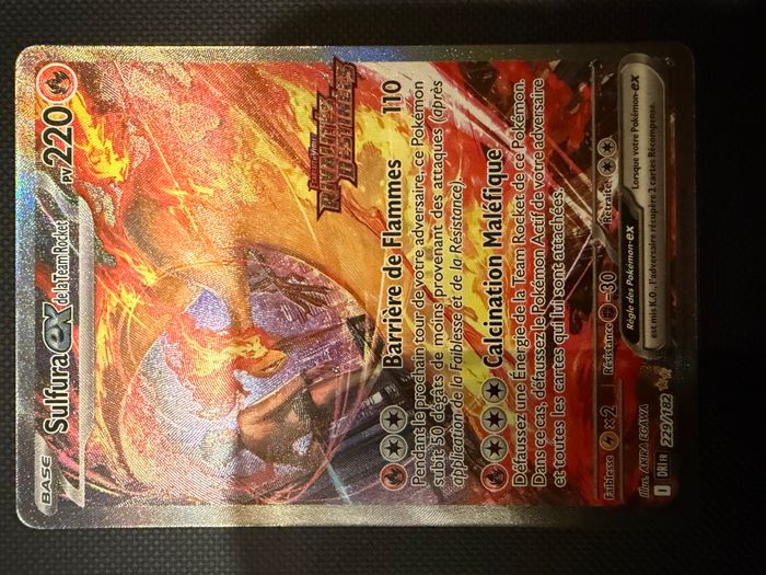 3 cartes sulfura ex promo neuve du coffret sulfura premium FR