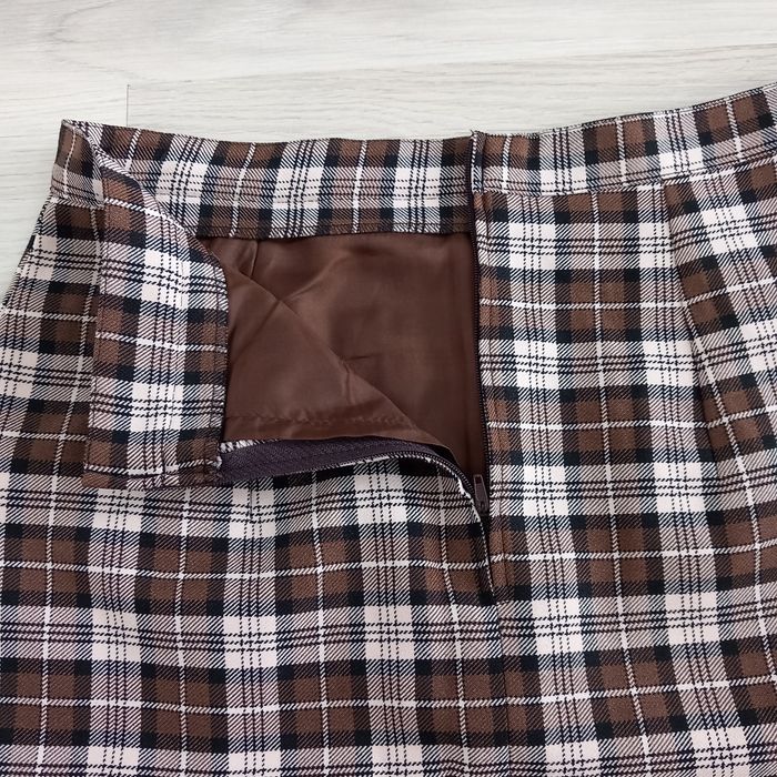 Jupe tailleur à carreaux taille 38 - photo numéro 5
