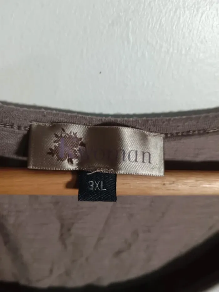 C10 débardeur blanc/taupe KWoman 3XL - photo numéro 3