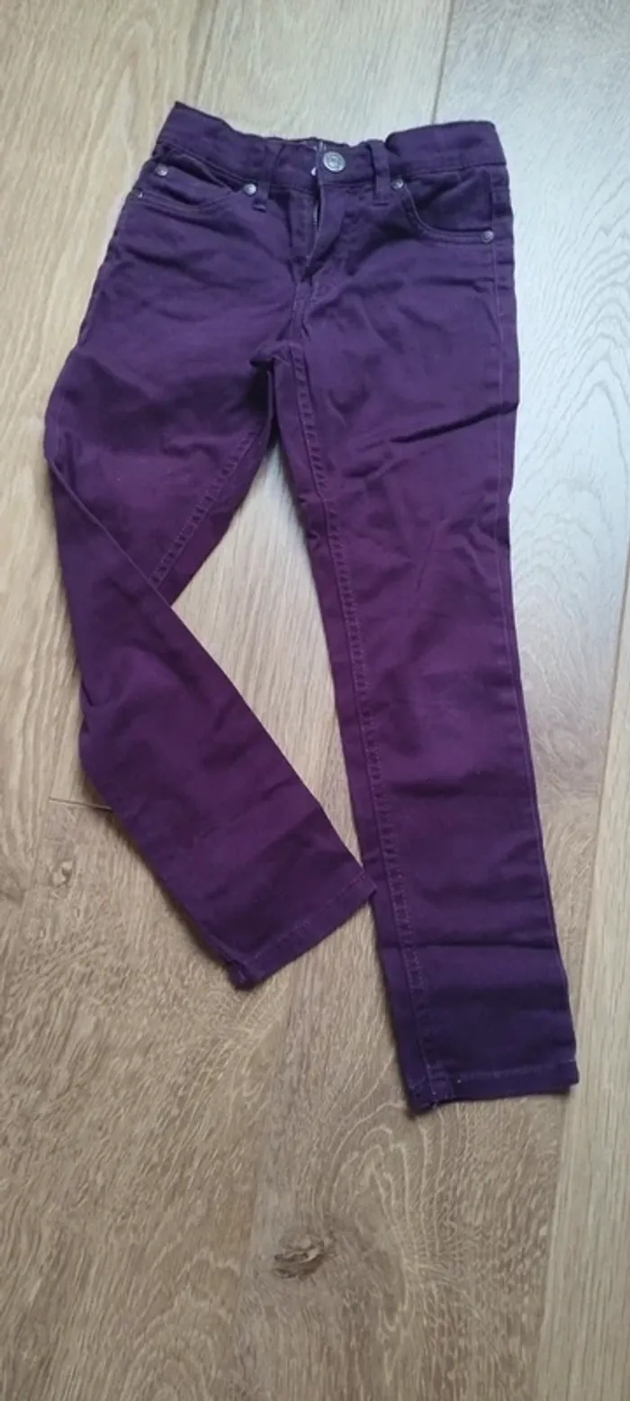 Jeans slim violine Sally by stocker - 7 ans - photo numéro 2