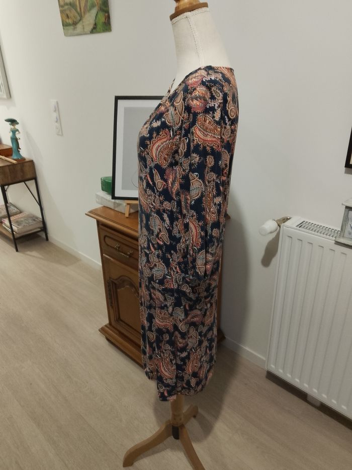 Robe décolletée multicolore à fleurs femme '' Grain de Malice '' - photo numéro 6