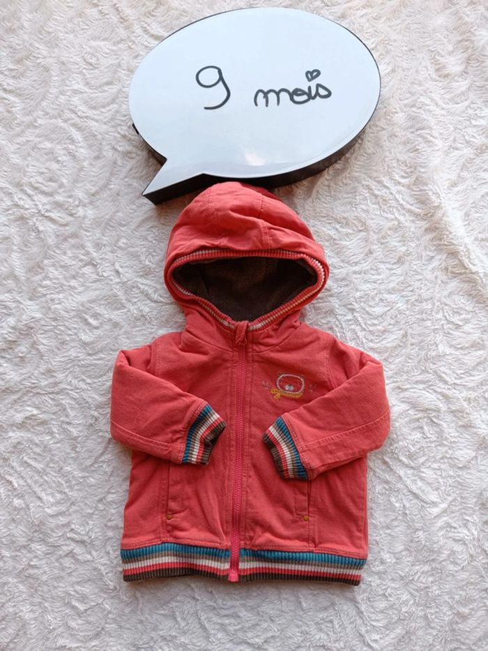 Veste gilet à capuche doublée chaud Garçon 9 mois Sergent major