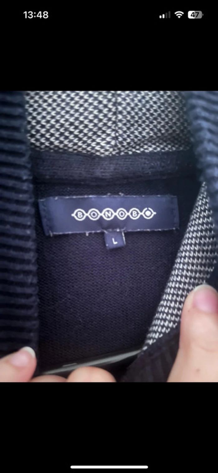 Pull à capuche Bonobo taille L - photo numéro 3