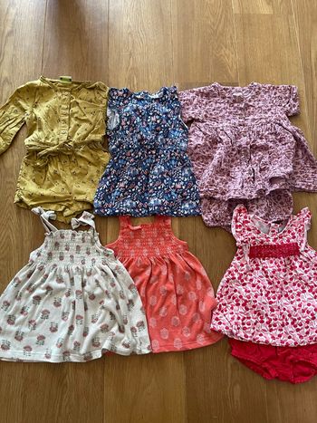 Lot robes + combi été 12 mois