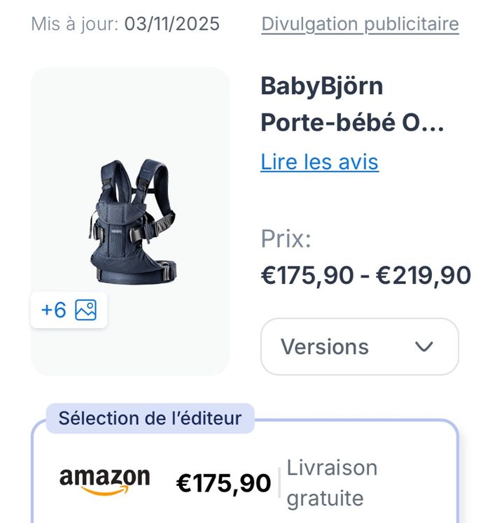 Porte bébé BabyBjörn Air - photo numéro 4