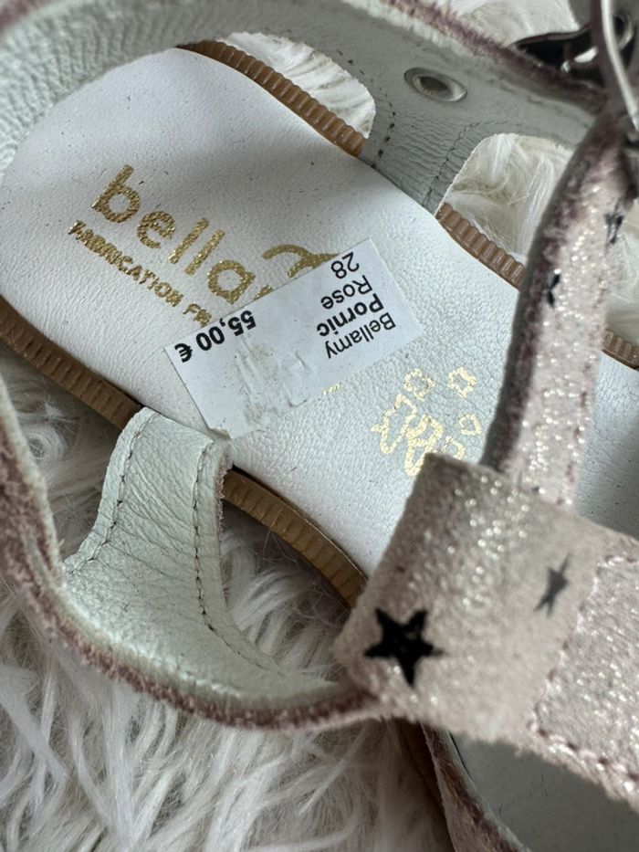 Paire de sandales rose étoile Bellamy taille 28 - photo numéro 3