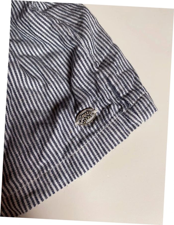 Robe Creeks rayée grise et blanche fille 3 ans - photo numéro 4