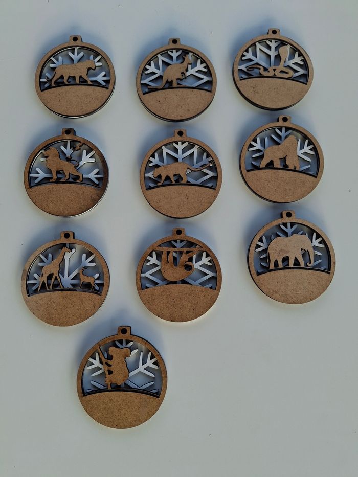 Boules de Noël en bois français personnalisé - photo numéro 4