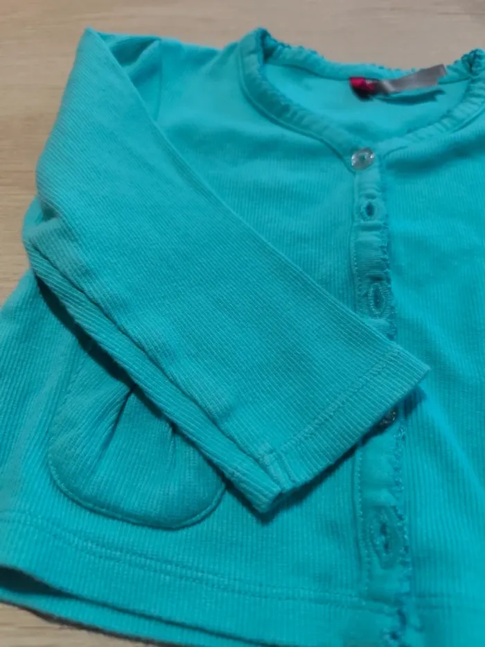 Gilet turquoise - photo numéro 4
